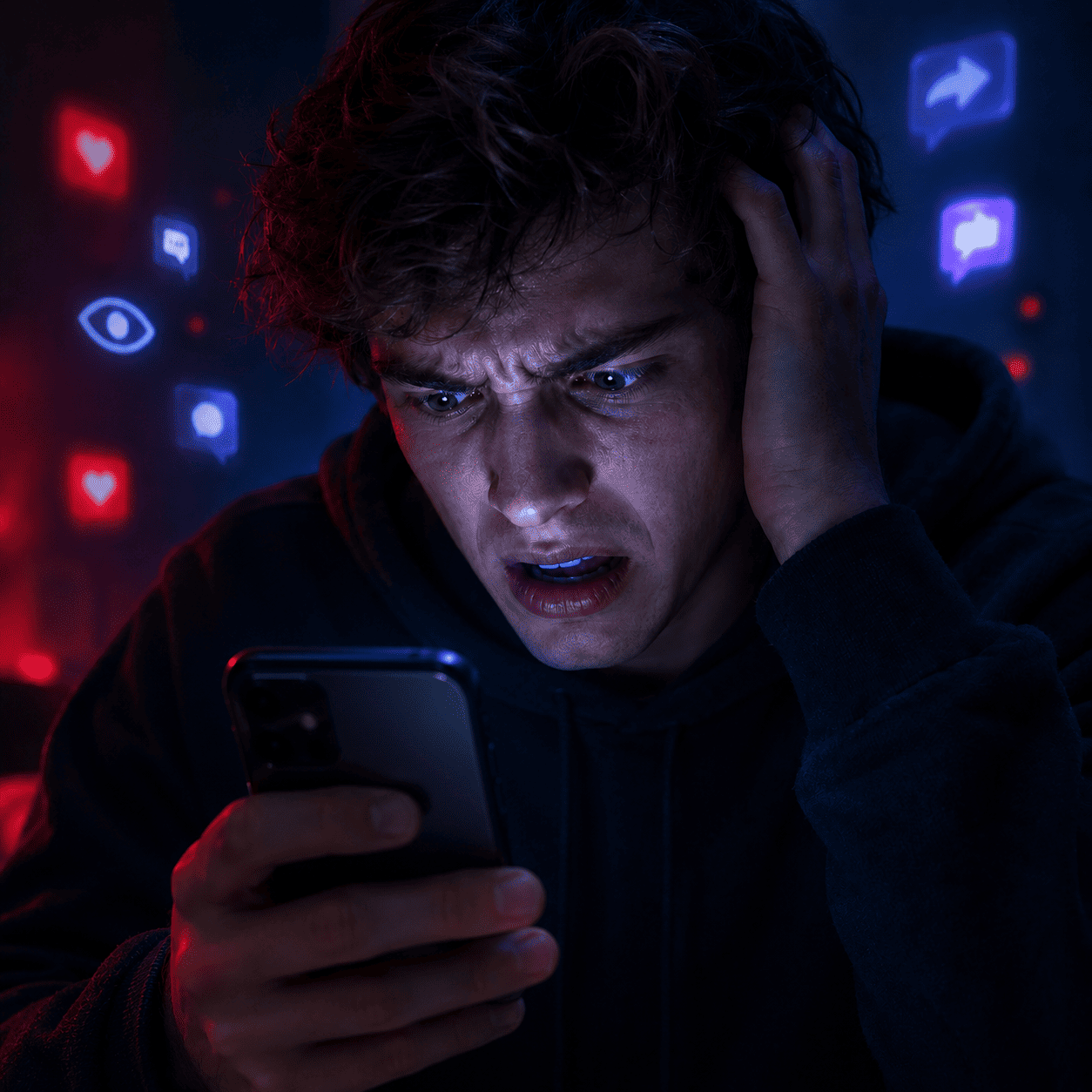 парень не доволен контентом 