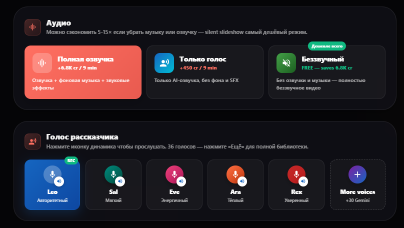 выбор озвучки на doitong